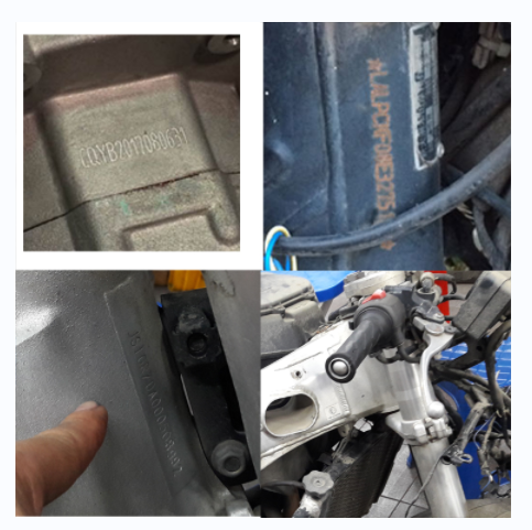  摩托車車架號在哪里，怎么檢查摩托車的車架號？